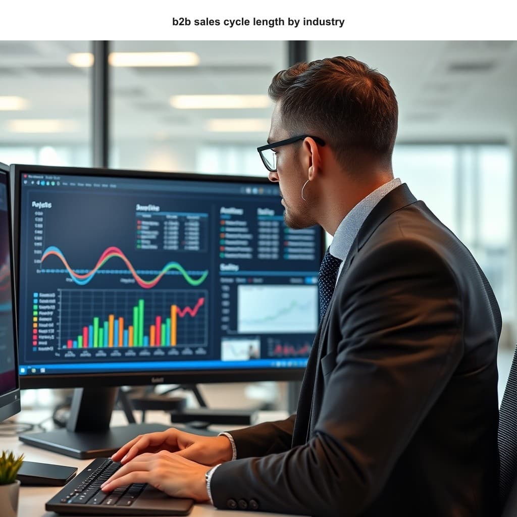 Illustration for Average B2B Sales Cycle Length by Industry: 2026 Benchmarks — visual guide overview