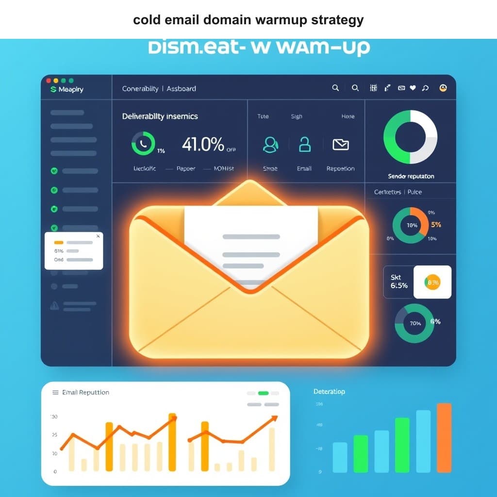Illustration for Cold Email Warm-Up Strategy for New Domains 2026 — visual guide overview