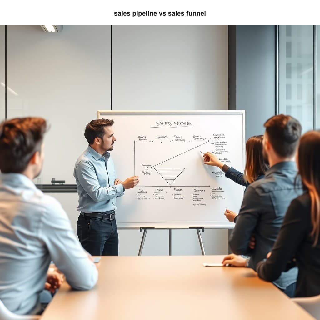 Illustration for Sales Pipeline vs Sales Funnel: The Difference That Changes How You Forecast — visual guide overview
