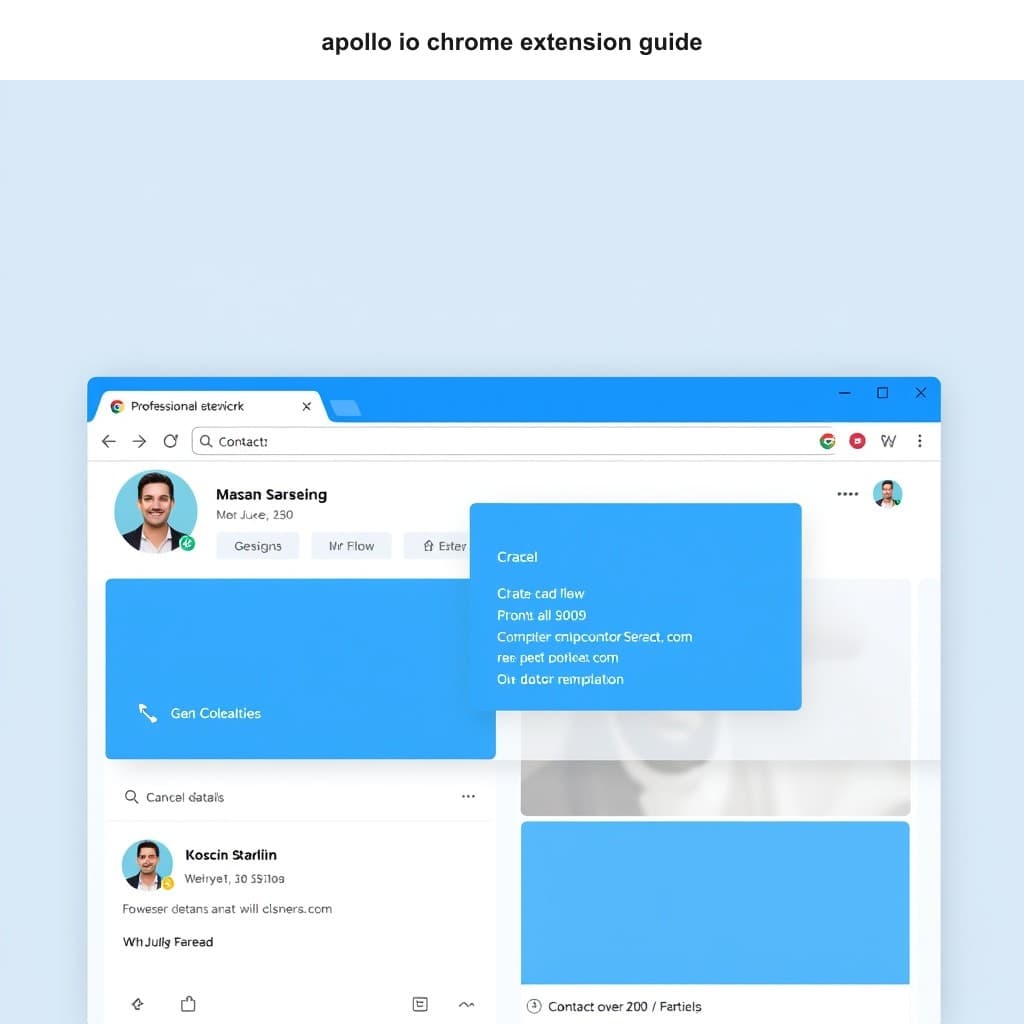 Illustration for Apollo.io Chrome Extension: The Workflow Most People Set Up Wrong — visual guide overview