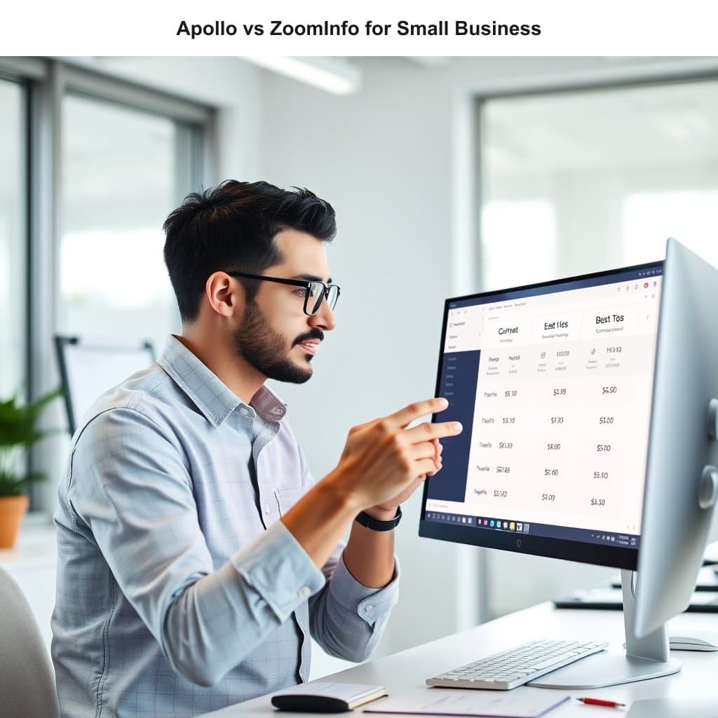 Illustration for Apollo vs ZoomInfo for Small Business — visual guide overview