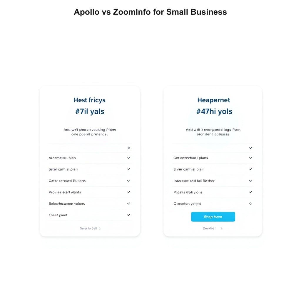 Step-by-step strategy breakdown for Apollo vs ZoomInfo for Small Business