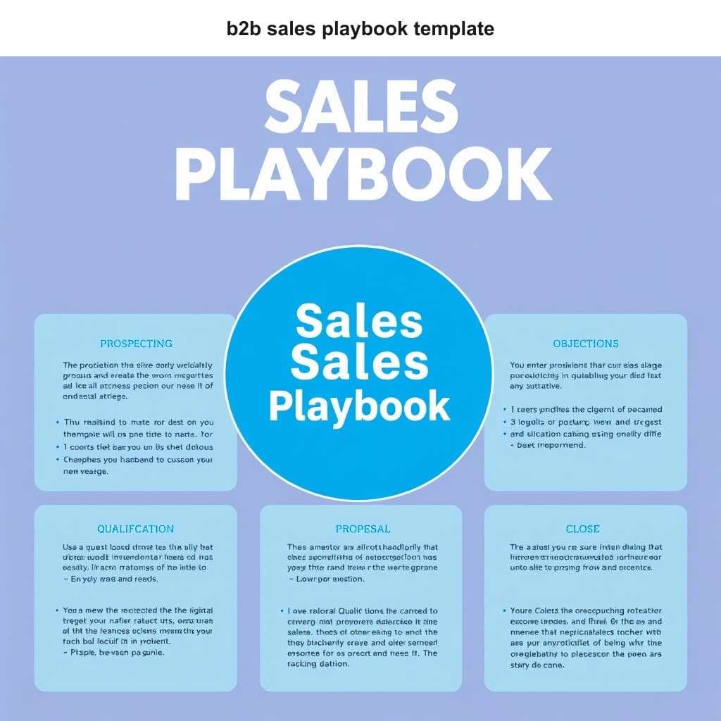 Illustration for How to Build a B2B Sales Playbook from Scratch — visual guide overview
