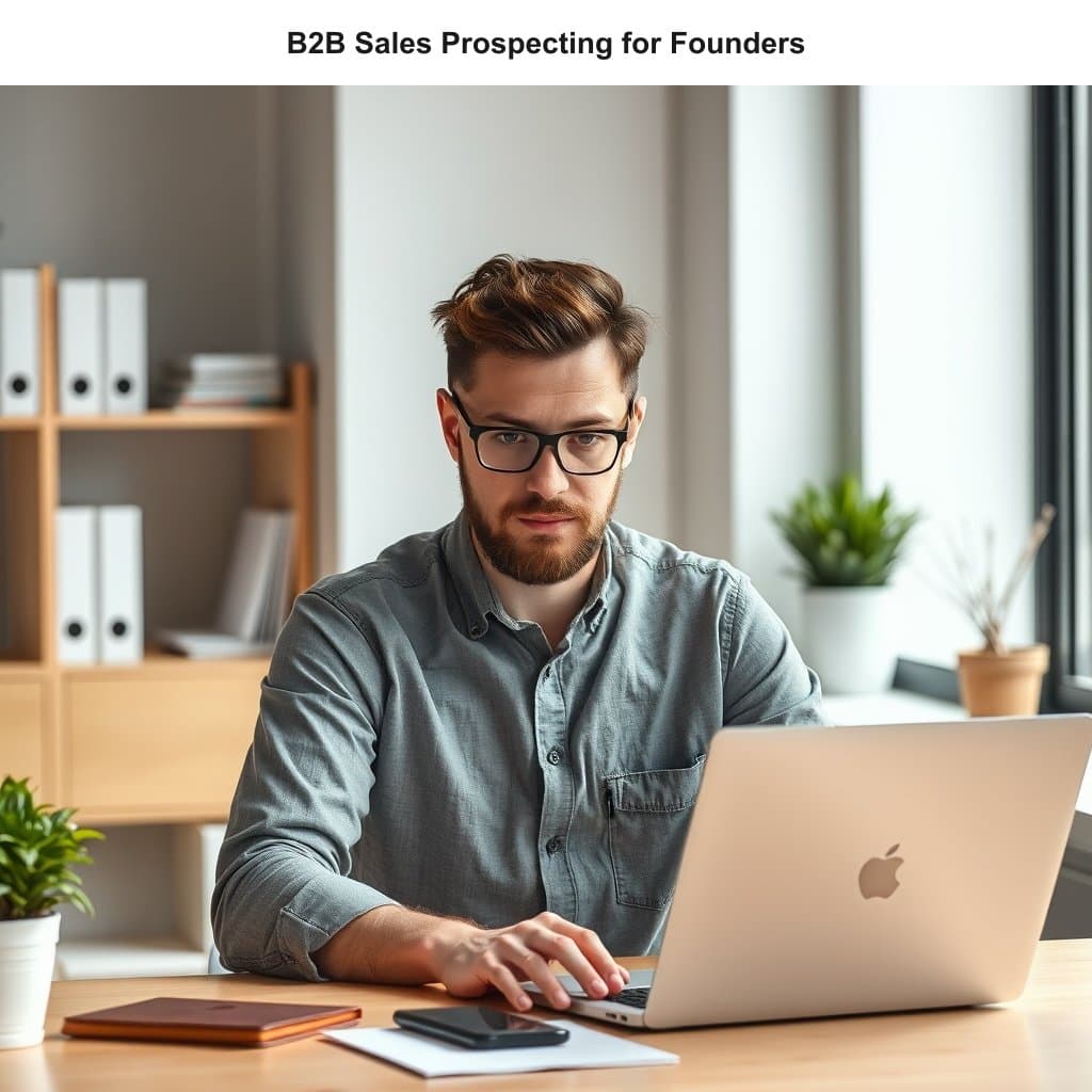 Illustration for B2B Sales Prospecting for Founders — visual guide overview