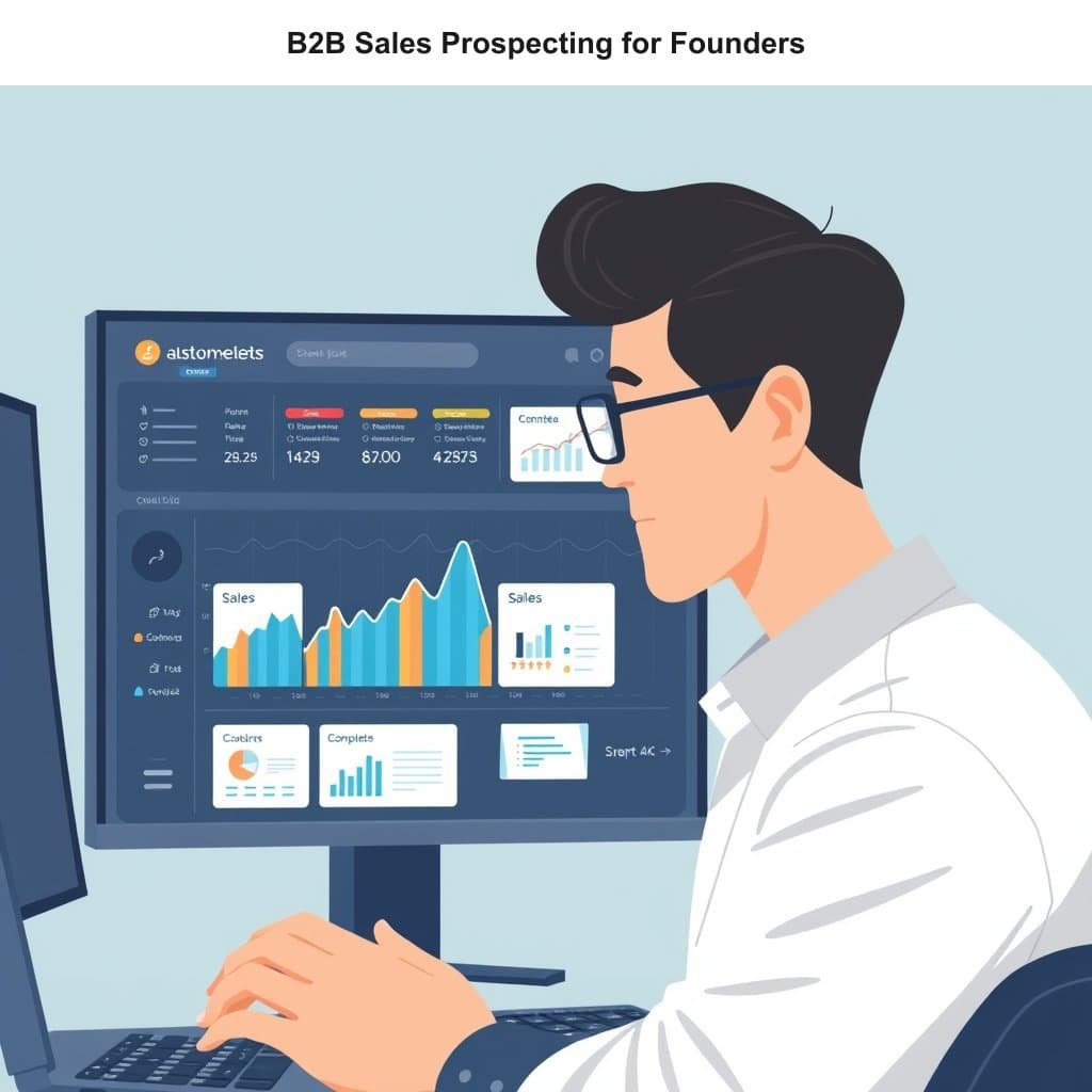 Step-by-step strategy breakdown for B2B Sales Prospecting for Founders