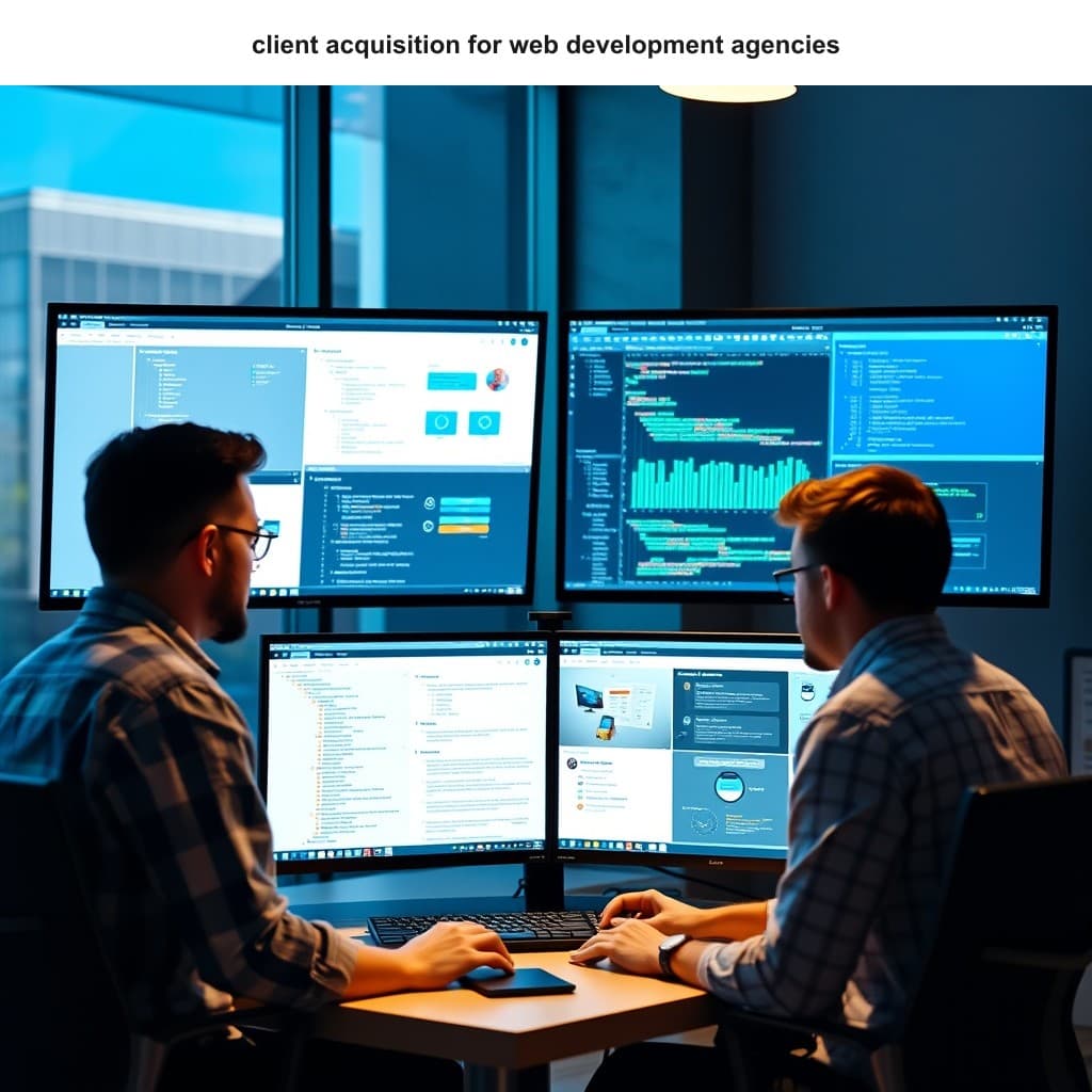 Illustration for Client Acquisition for Web Development Agencies That Actually Books Projects — visual guide overview