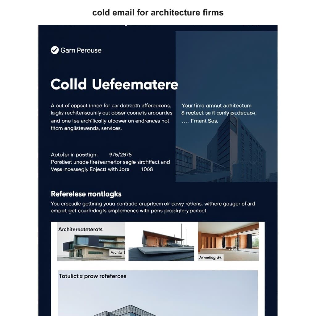 Illustration for Cold Email for Architecture Firms — visual guide overview