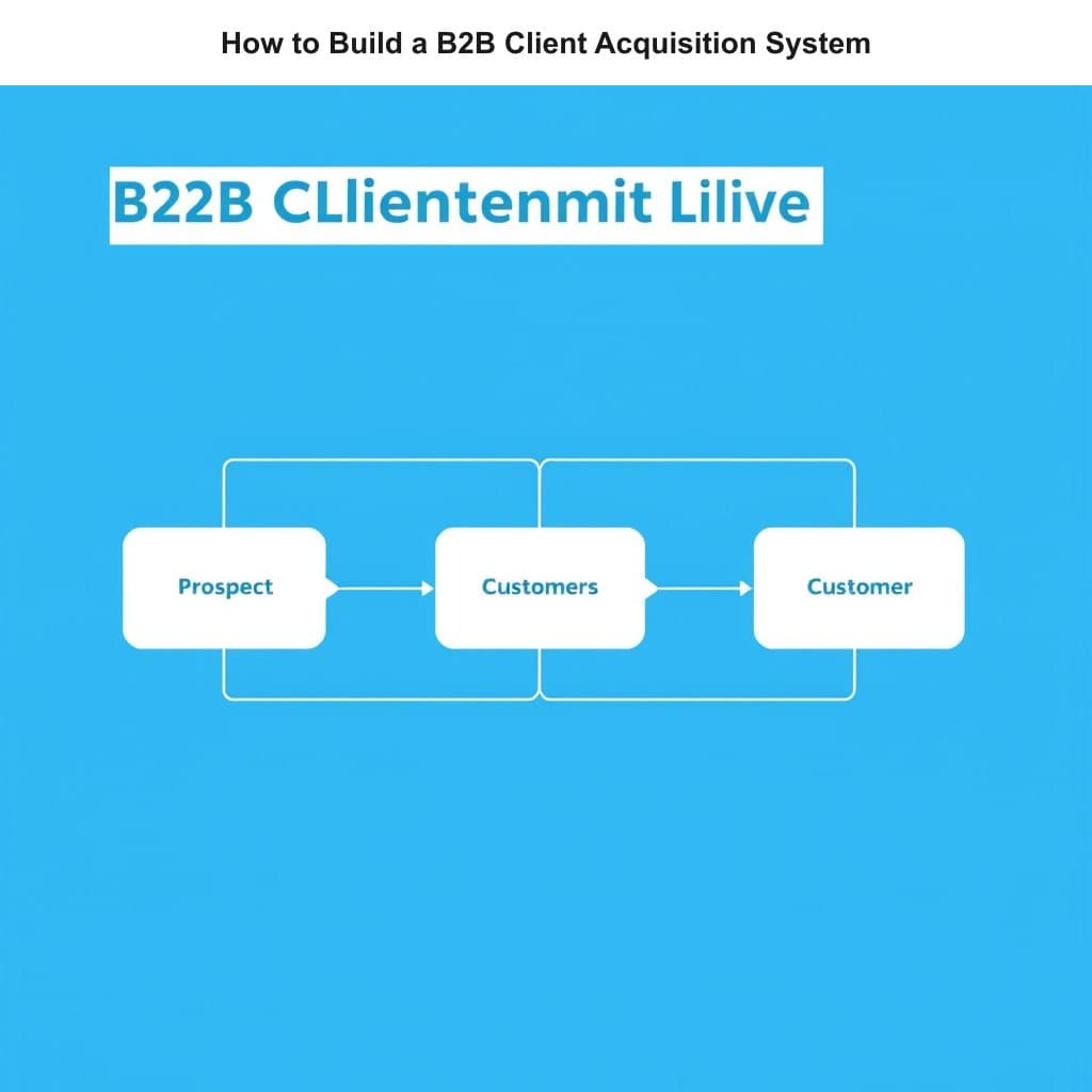 Illustration for How to Build a B2B Client Acquisition System — visual guide overview