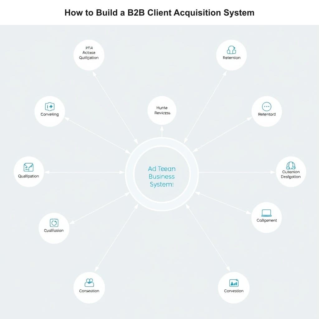 Step-by-step strategy breakdown for How to Build a B2B Client Acquisition System