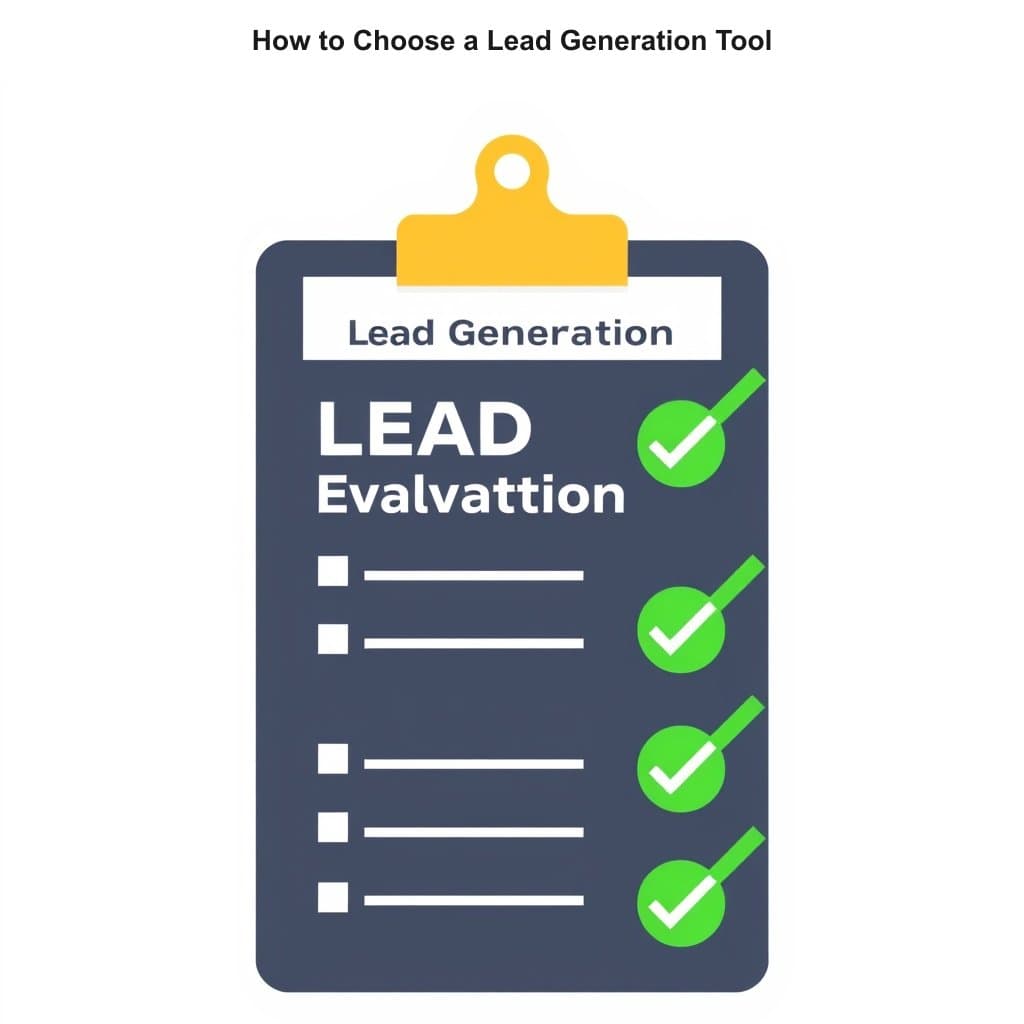Illustration for How to Choose a Lead Generation Tool — visual guide overview