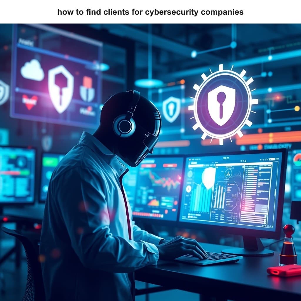 Illustration for How to Find Clients for Cybersecurity Companies — visual guide overview