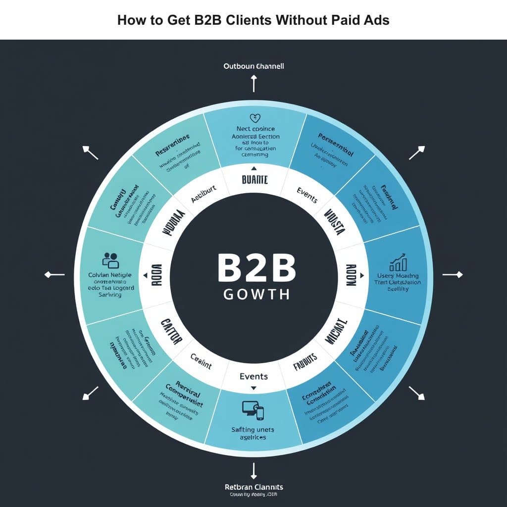 Step-by-step strategy breakdown for How to Get B2B Clients Without Paid Ads