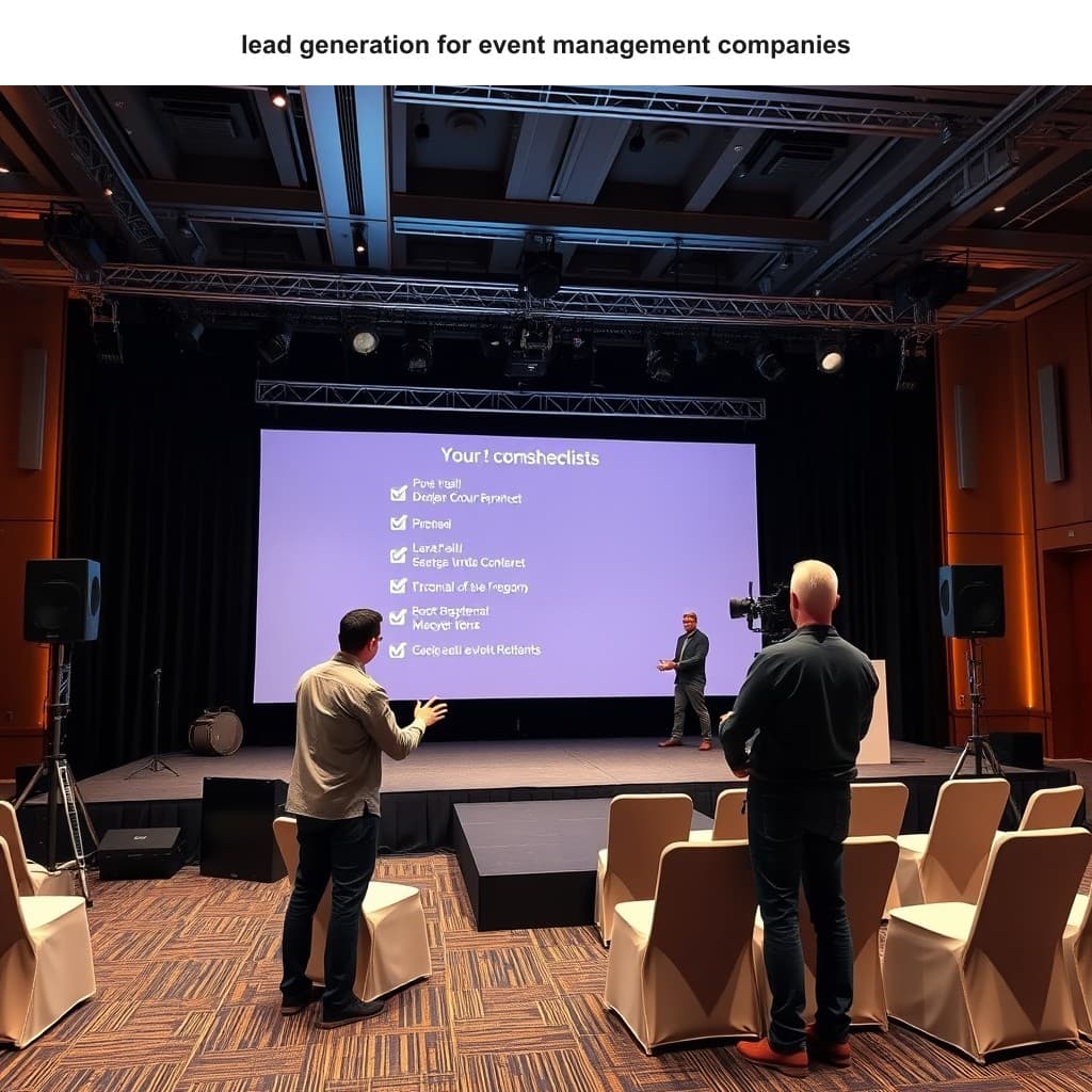 Illustration for Lead Generation for Event Management Companies That Fills the Calendar — visual guide overview