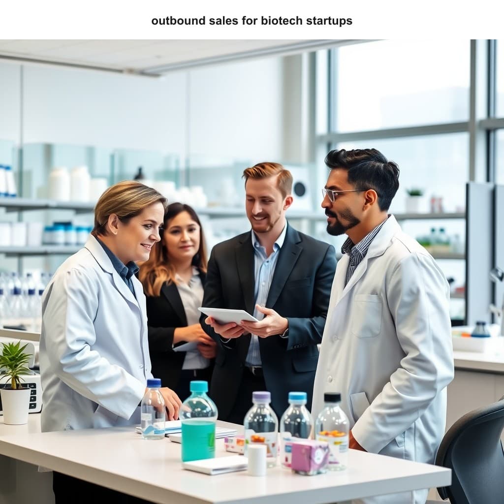 Illustration for Outbound Sales for Biotech Startups: Navigate Pharma Partnerships and BD Deals — visual guide overview