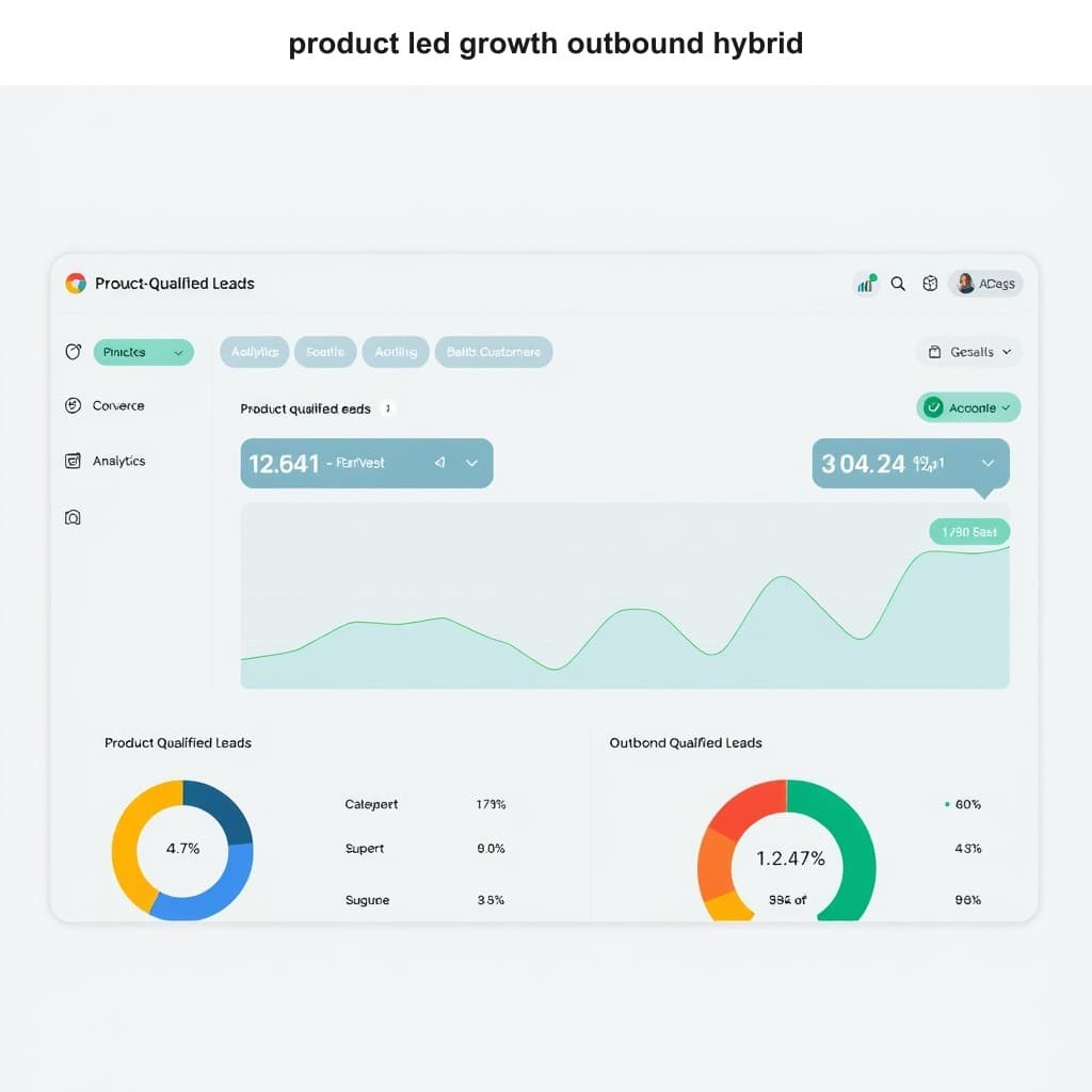 Step-by-step strategy breakdown for Product-Led Growth and Outbound Hybrid Strategy